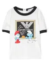Emporio Armani Graphic-print Cotton T-shirt In White
