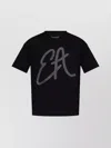 Emporio Armani Cotton-jersey T-shirt With Oversized Lurex Logo