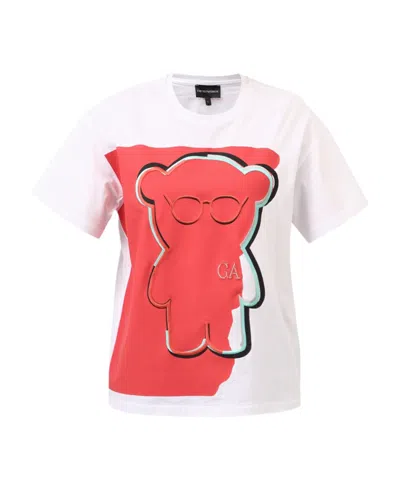 Emporio Armani Graphic-print Short-sleeved T-shirt In Multicolor