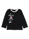 Emporio Armani Graphic-print T-shirt In Black
