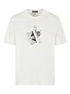 Emporio Armani Graphic-print T-shirt In Neutral