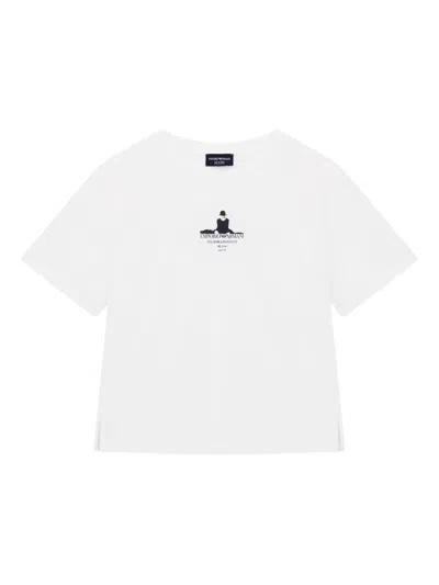 Emporio Armani Graphic-print T-shirt In White