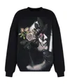 Emporio Armani Graphic Printed Crewneck Sweatshirt In Black