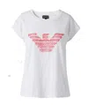 Emporio Armani Graphic Printed T-shirt In White