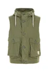 Emporio Armani Gilet In Misto Cotone Verde Uomo