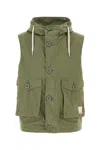 EMPORIO ARMANI GREEN COTTON BLEND VEST