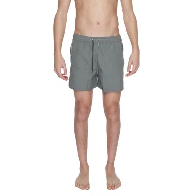 Emporio Armani Green Polyester Swim Short