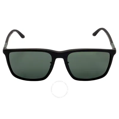 Emporio Armani Green Rectangular Men's Sunglasses Ea4161f 504271 58