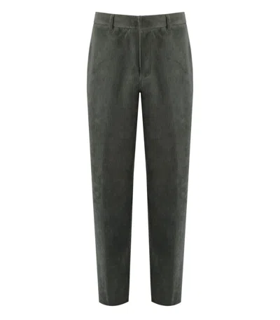 Emporio Armani Green Ribbed Trousers