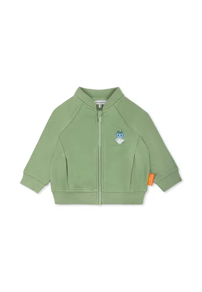 Emporio Armani Green Sweatshirt For Baby Boy With Manga Bear