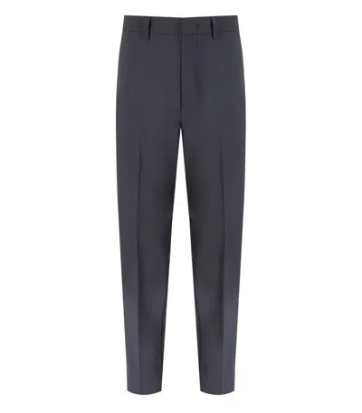 Emporio Armani Grey Comfort Fit Pants In Gray