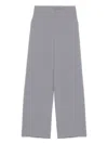 Emporio Armani Flare Leg Trousers In Blue