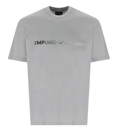 Emporio Armani Grey T-shirt With Logo