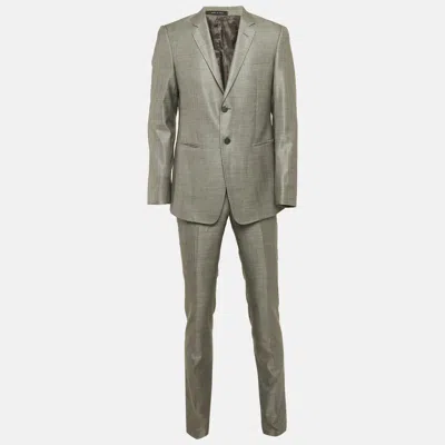 Pre-owned Emporio Armani Grey Wool Tailored Suit L