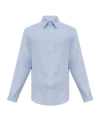 Emporio Armani Grid-pattern Cotton Shirt In Blue