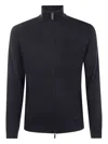 Emporio Armani Grid-pattern Zip-up Cardigan