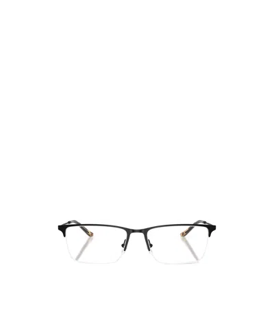 Emporio Armani Half Frame Plain Mirror In Black