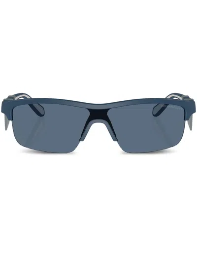 EMPORIO ARMANI HALF-RIM SUNGLASSES