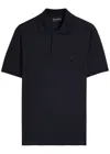 Emporio Armani Capsule Logo Cotton Polo Shirt In Blue