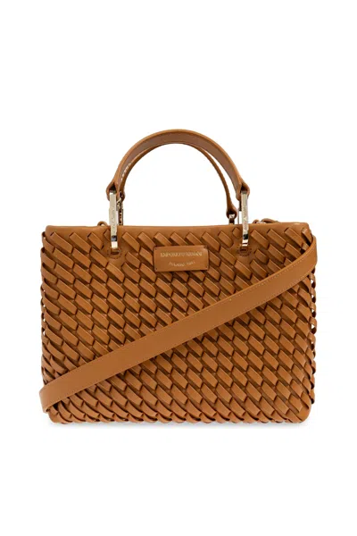 Emporio Armani Handbag In Caramello