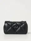 Emporio Armani Quilted Faux-leather Shoulder Bag In Black