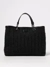 Emporio Armani Myea Medium Shopping Bag In Black