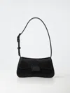 Emporio Armani Rhinestone-embellished Shoulder Bag In Black