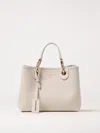 Emporio Armani Double Handle Shoulder Bag In Natural