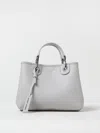 Emporio Armani Myea Perla Tabacco Mini Shopping Bag In Pearl