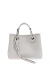 Emporio Armani Elegant Leather Bag For Sophistication In Pearl