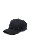 Emporio Armani Logo-plaque Baseball Cap In Blue