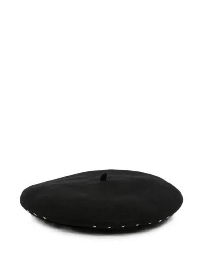 Emporio Armani Hat With White Dot "ew005464.af28948" In Black