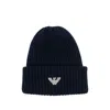 Emporio Armani Logo-embroidered Ribbed Beanie