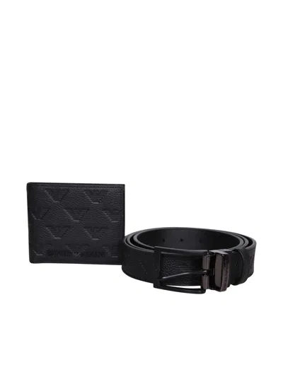 Emporio Armani Gift Set In Black