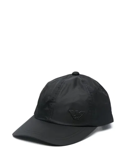 Emporio Armani Hats Black In Orange