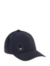 Emporio Armani Branded Baseball Cap Curved Peak In Iconico 0920 Blu Navy Ea