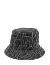 Emporio Armani Logo-embroidered Quilted Bucket Hat In Multi