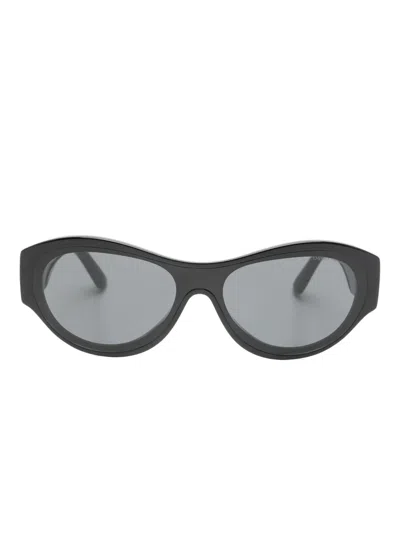 Emporio Armani Heart Spade Sunglasses In Black