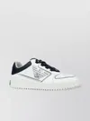 Emporio Armani Heel Tab Sneakers Round Toe Rubber Sole