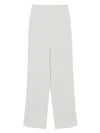 Emporio Armani Light Grey Herringbone-jacquard Trousers In Grey