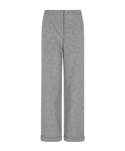 EMPORIO ARMANI HERRINGBONE TROUSERS