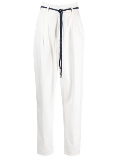 Emporio Armani High-rise Straight Jeans In White