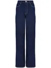 Emporio Armani High-rise Straight-leg Jeans In Blue