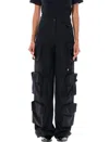 Emporio Armani Cargo Trousers In Black