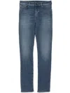 Emporio Armani High-waist Skinny-fit Jeans In Blue