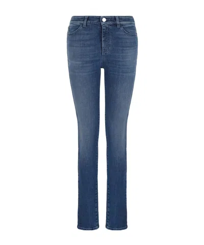 EMPORIO ARMANI HIGH-WAIST SKINNY-FIT JEANS