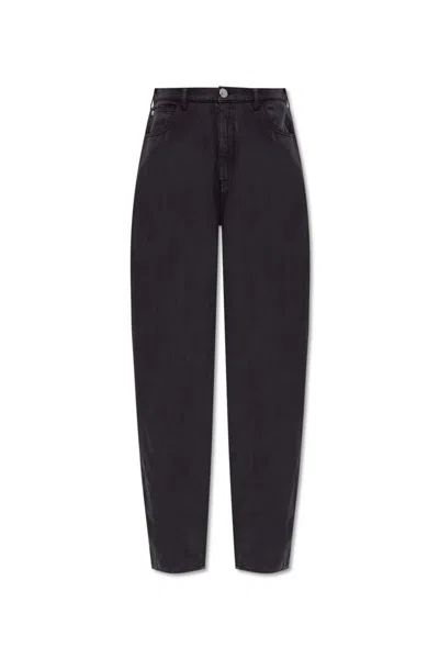 Emporio Armani Straight-leg Jeans In Black