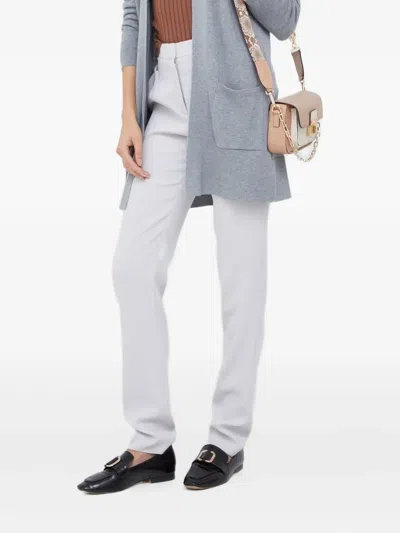 Emporio Armani High-waisted Trousers In Gray