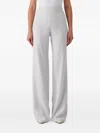 Emporio Armani High-waisted Trousers In Grey