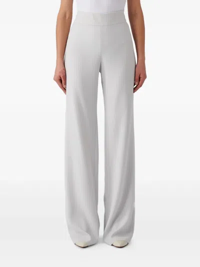 Emporio Armani High-waisted Trousers In Ice
